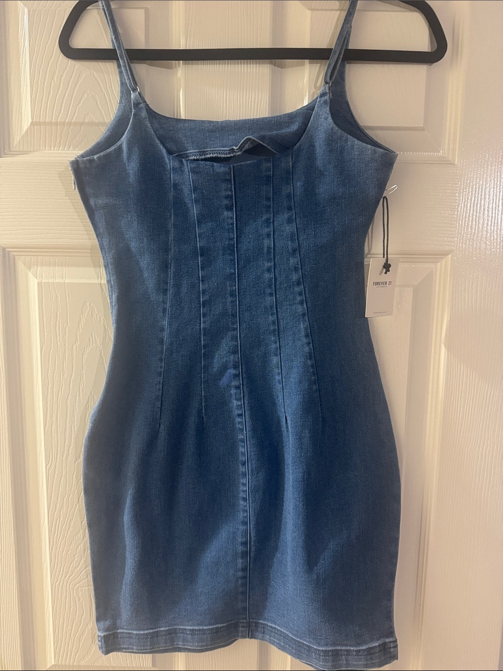 Forever 21 Blue Denim Mini Dress - Picture 2 of 2